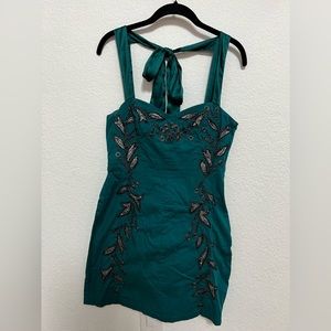 Free People Ocean Embroidered Mini Dress - Sz 4